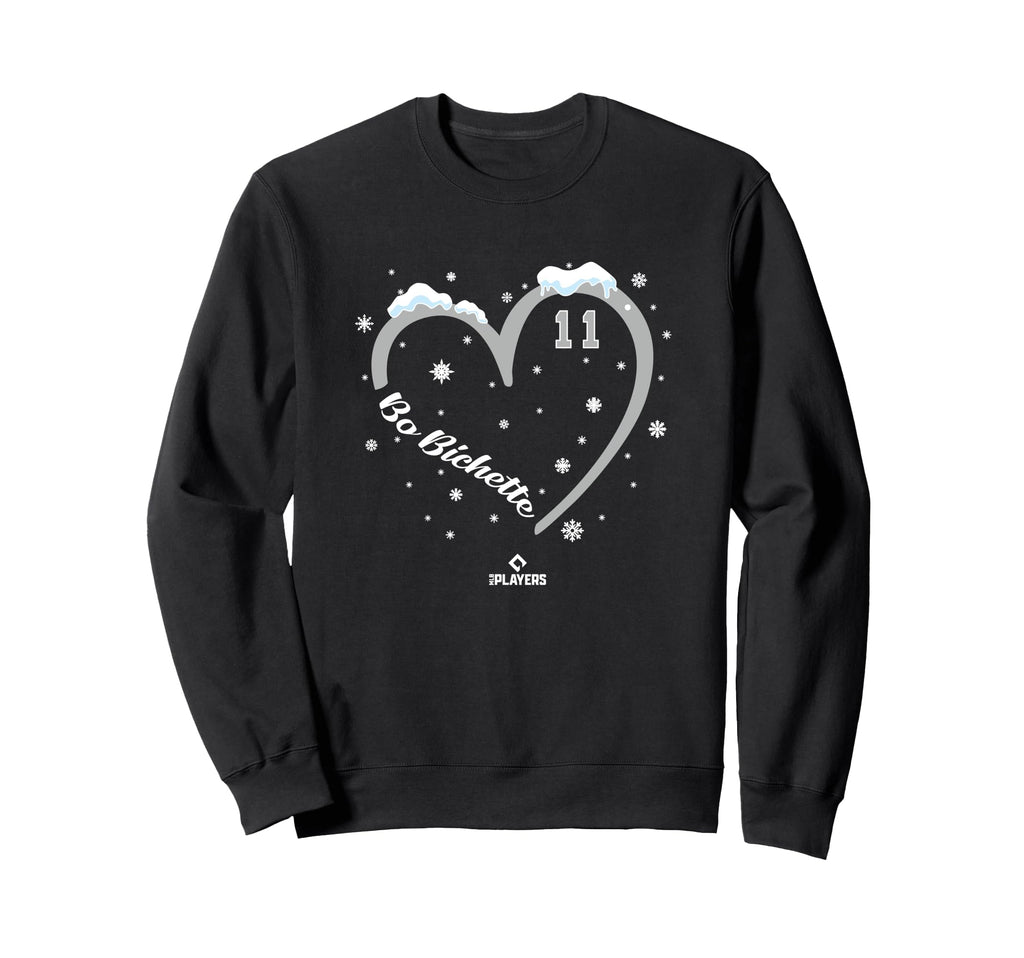 Bo Bichette Heart Toronto Baseball Sweatshirt - Graphic Print Men Women - T-Shirt, Sweatshirt, Hoodie