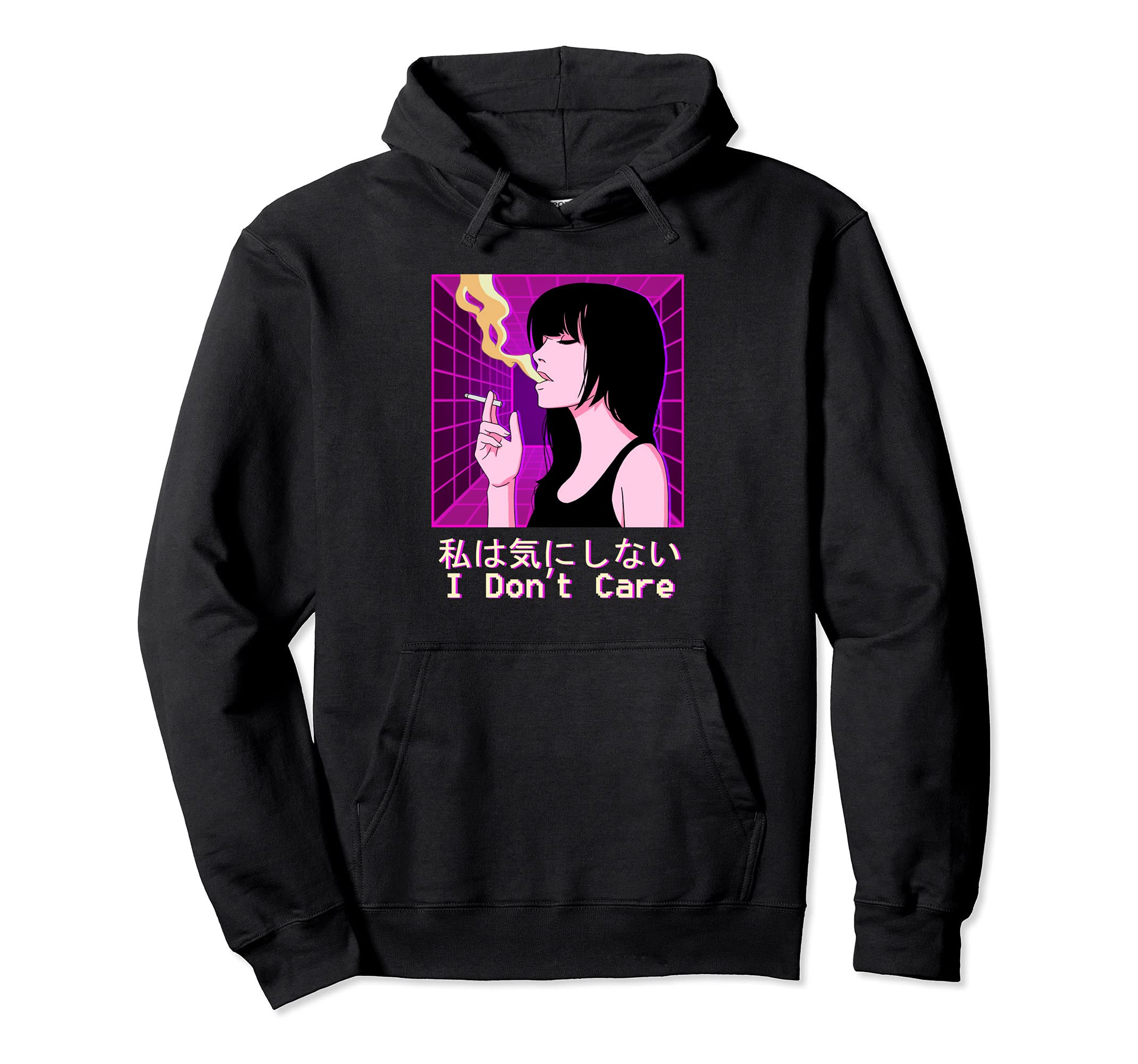 Japanese Aesthetic Vaporwave Sad Anime Hoodie - Novelty Apparel Men Women - T-Shirt, Sweatshirt, Hoodie