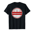 Washington Dc Flag Circle T-Shirt - Fun Novelty Design for Adults - T-Shirt, Sweatshirt, Hoodie