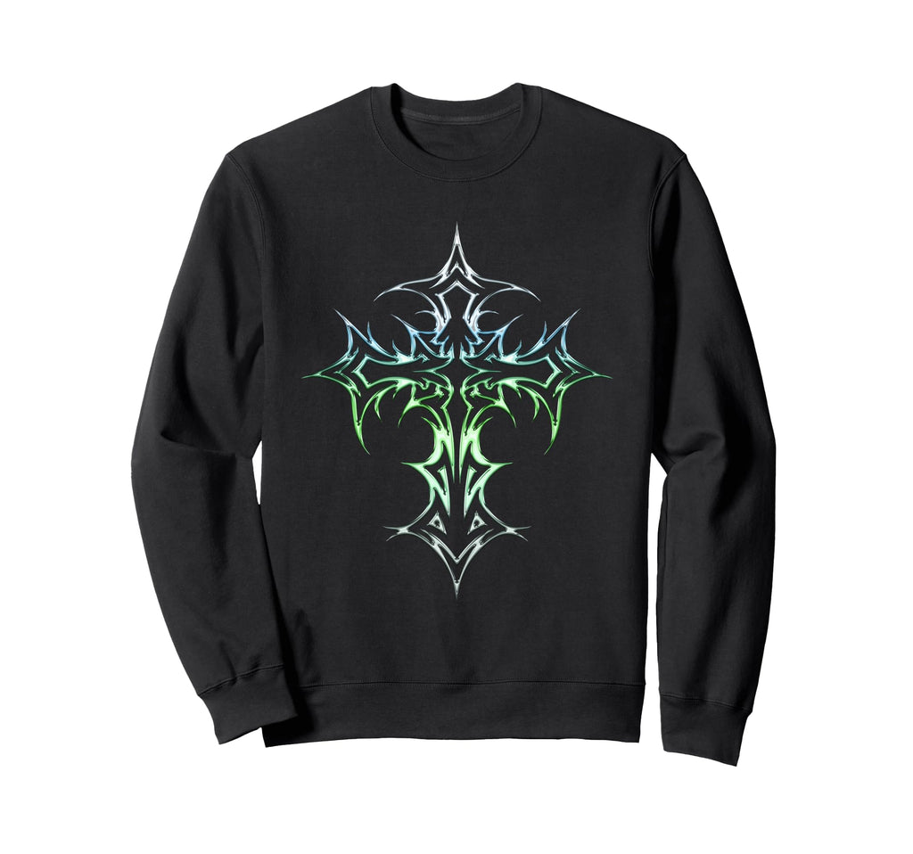Gothic Cross Y2K Alt Aesthetic Sweatshirt - Streetwear Style Men Women - T-Shirt, Sweatshirt, Hoodie
