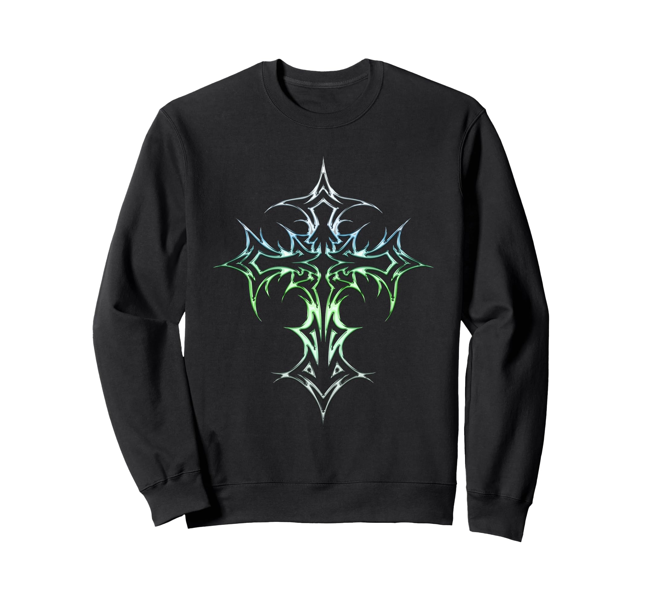 Gothic Cross Y2K Alt Aesthetic Sweatshirt - Streetwear Style Men Women - T-Shirt, Sweatshirt, Hoodie