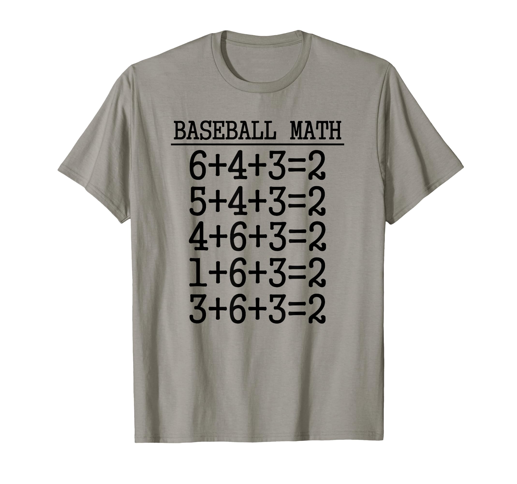 6 4 3 2 Baseball Math Softball Game T-Shirt - Trendy Graphic for Adults - T-Shirt, Sweatshirt, Hoodie