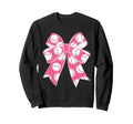Baseball Coquette Bow Baseball Mom Mama Sweatshirt - Novelty Apparel Unisex - T-Shirt, Sweatshirt, Hoodie