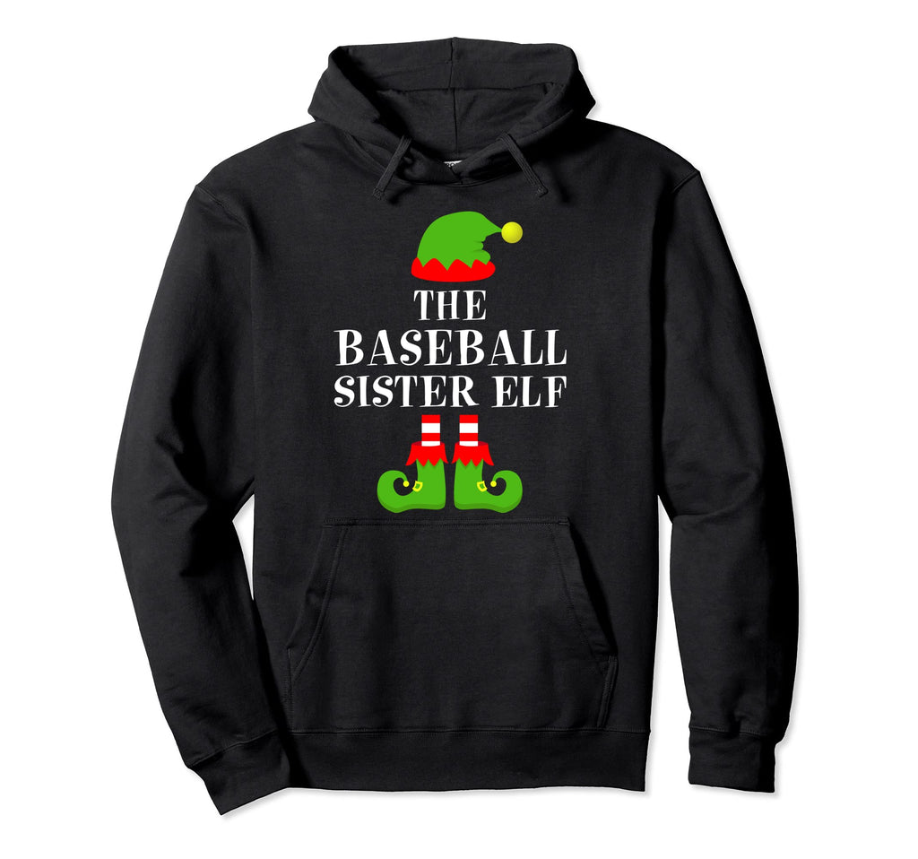 Baseball Sister Elf Family Matching Hoodie - Trendy Graphic Men Women - T-Shirt, Sweatshirt, Hoodie