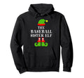 Baseball Sister Elf Family Matching Hoodie - Trendy Graphic Men Women - T-Shirt, Sweatshirt, Hoodie