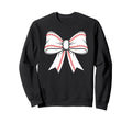 Baseball Coquette Bow Baseball Mom Mama Sweatshirt - Graphic Print Unisex - T-Shirt, Sweatshirt, Hoodie