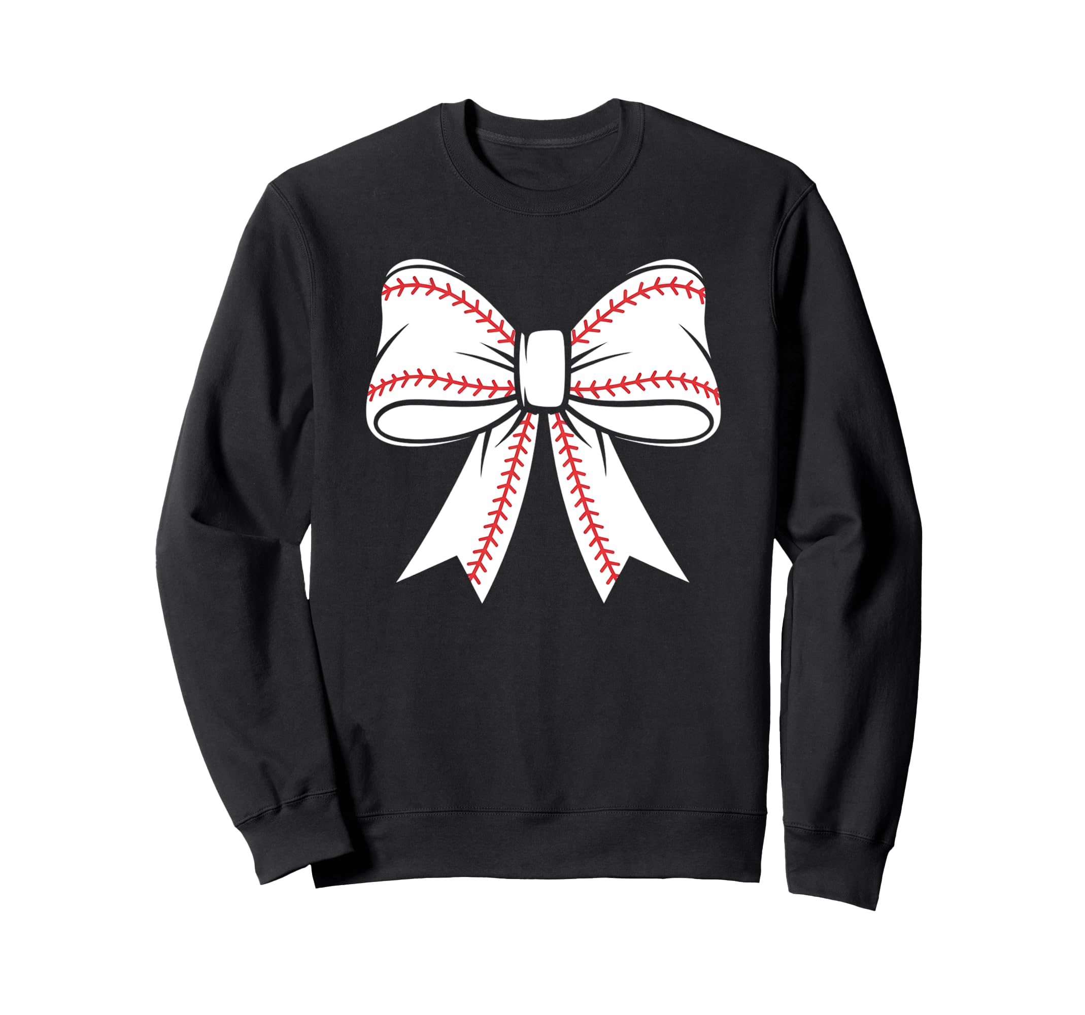 Baseball Coquette Bow Baseball Mom Mama Sweatshirt - Graphic Print Unisex - T-Shirt, Sweatshirt, Hoodie