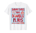 Coquette Sunny Days And Double Plays T-Shirt - Trendy Graphic Men Women - T-Shirt, Sweatshirt, Hoodie