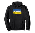 Ukrainian Flag Distressed Heritage Hoodie - Novelty Apparel Men Women - T-Shirt, Sweatshirt, Hoodie