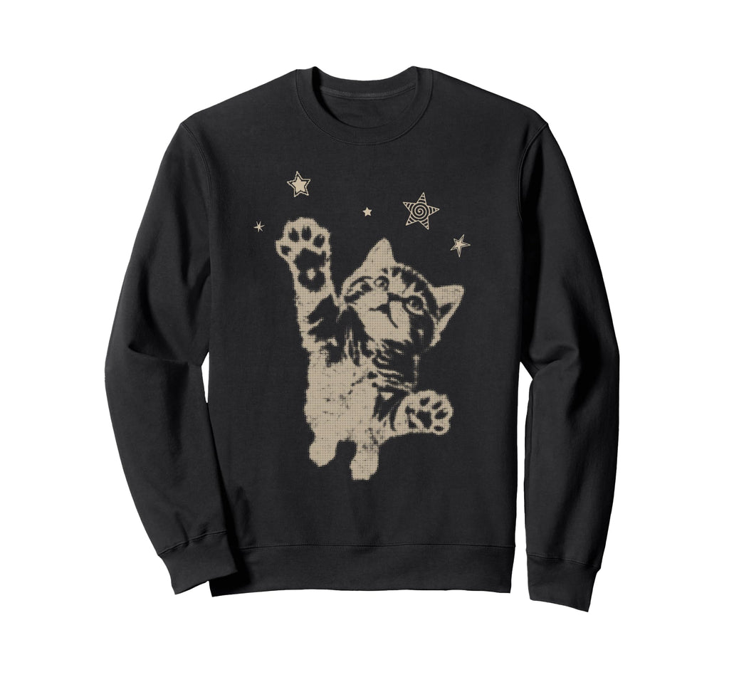 Y2K Cat Jumping Stars 90S 2000S Sweatshirt - Aesthetic Graphic Men Women - T-Shirt, Sweatshirt, Hoodie