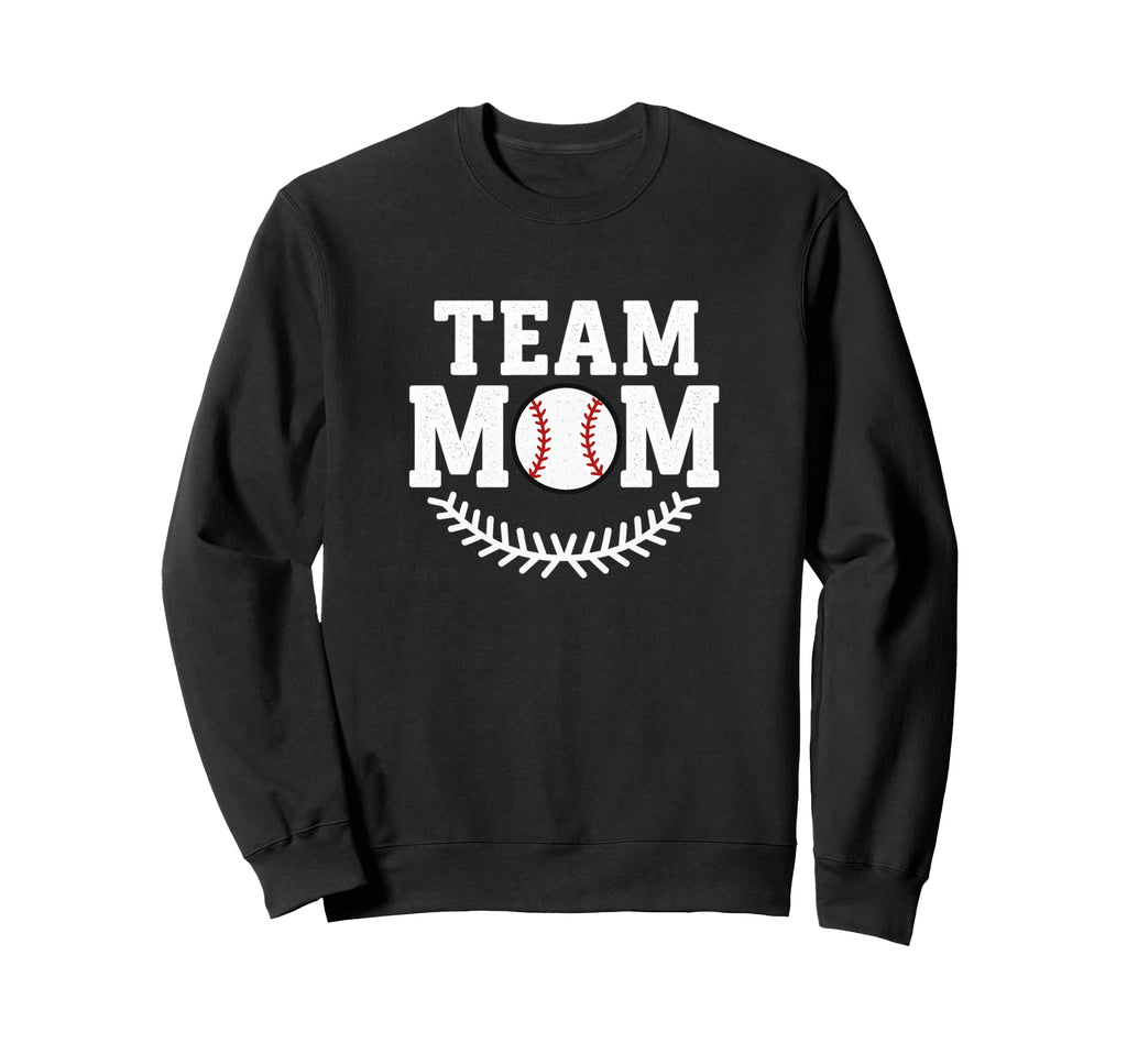 Baseball And Softball Team Mom Sweatshirt - Minimalist Print Men Women - T-Shirt, Sweatshirt, Hoodie