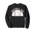 Baseball Father Mens Softball Sweatshirt - Minimalist Print Men Women - T-Shirt, Sweatshirt, Hoodie