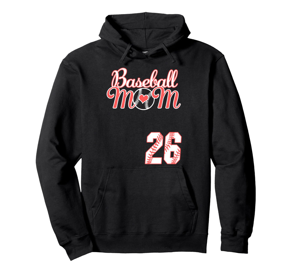 Baseball Mom Mothers Day 26 Baseball Hoodie - Custom Art Print Men Women - T-Shirt, Sweatshirt, Hoodie