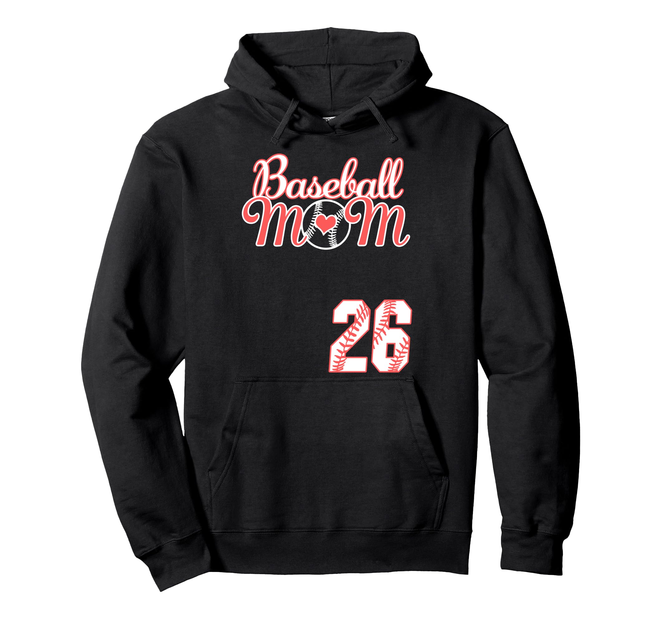 Baseball Mom Mothers Day 26 Baseball Hoodie - Custom Art Print Men Women - T-Shirt, Sweatshirt, Hoodie