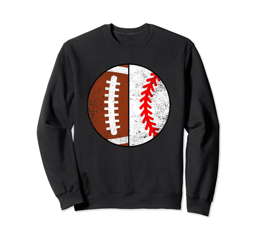 Football Baseball Player Funny Sweatshirt - Minimalist Print for Adults - T-Shirt, Sweatshirt, Hoodie