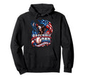 Baseball Fathers Day Usa Patriotic Hoodie - Aesthetic Graphic Unisex - T-Shirt, Sweatshirt, Hoodie