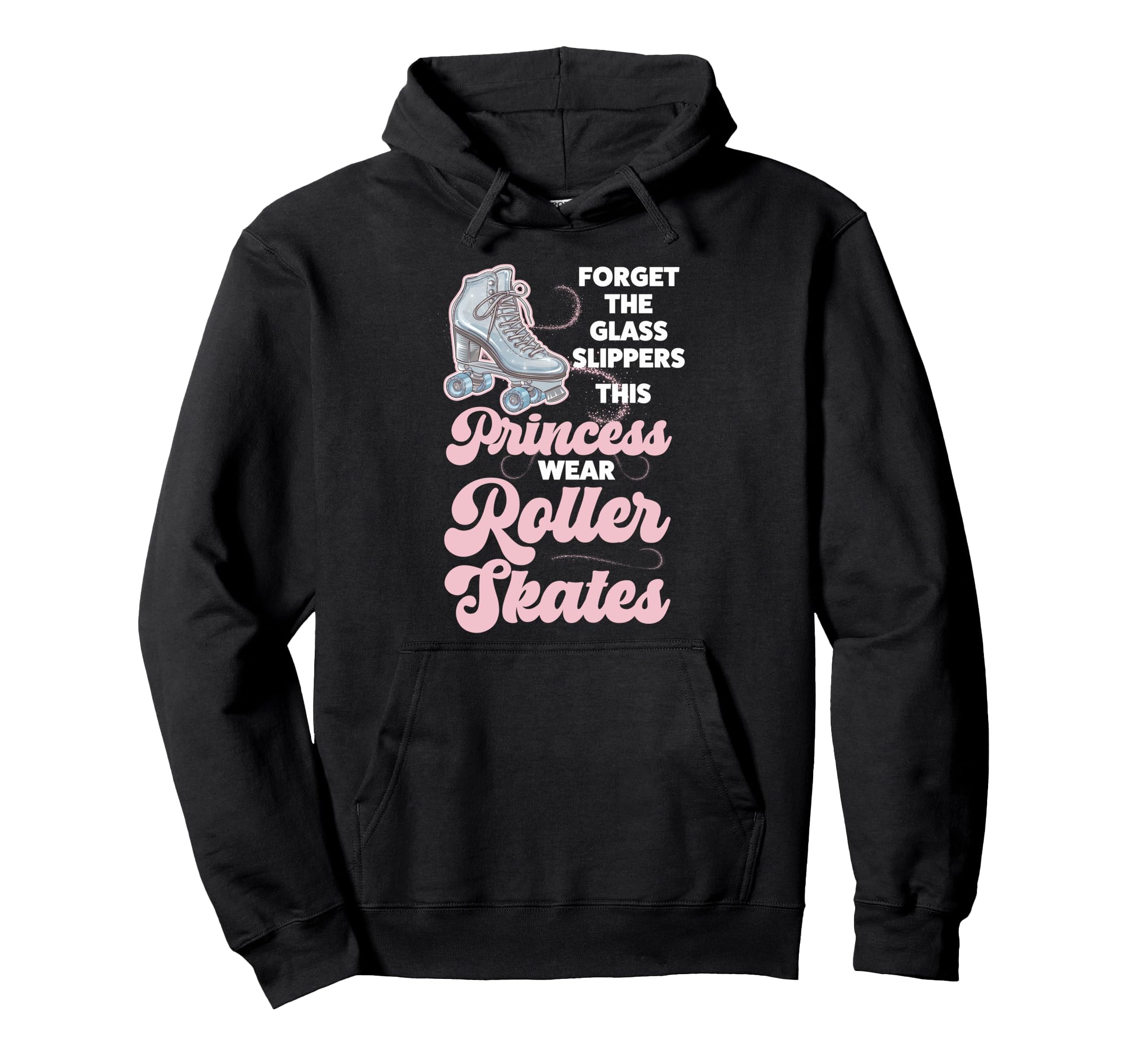 Roller Skating Skate 1970S Forget Glass Hoodie - Unique Graphic Unisex - T-Shirt, Sweatshirt, Hoodie