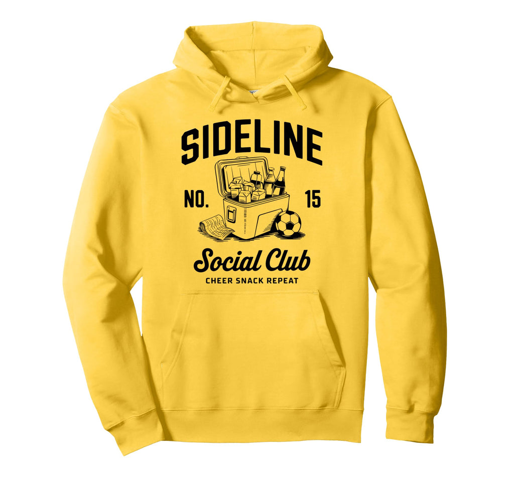 Sideline Social Club Soccer Mom Game Hoodie - Custom Art Print Men Women - T-Shirt, Sweatshirt, Hoodie
