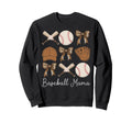 Baseball Mama Coquette Bow Baseball Sweatshirt - Custom Art Print Unisex - T-Shirt, Sweatshirt, Hoodie