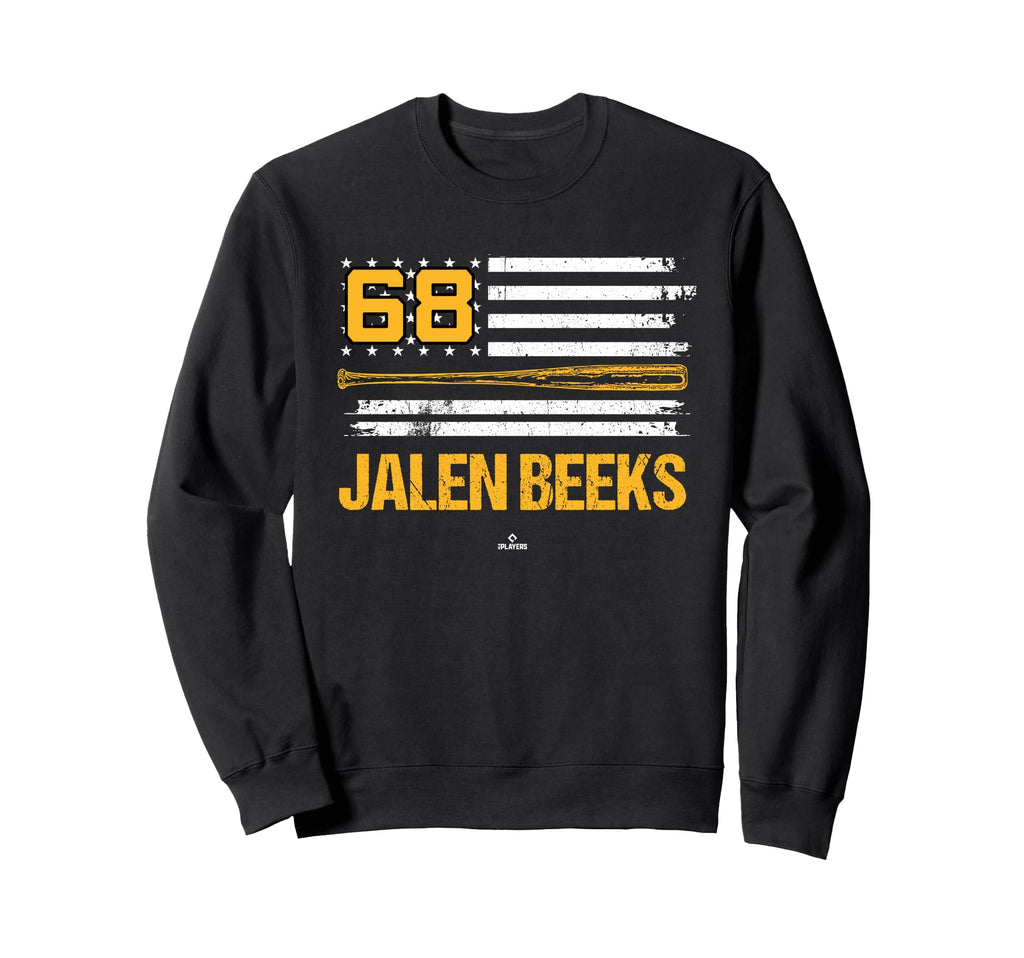 Usa Flag Bat Jalen Beeks Sweatshirt - Novelty Apparel for Adults - T-Shirt, Sweatshirt, Hoodie