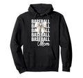 Baseball Mom Coquette Bow Baseball Lovers Hoodie - Graphic Print Men Women - T-Shirt, Sweatshirt, Hoodie