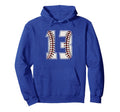 Baseball Player Number 13 Thirteen Hoodie - Graphic Print for Adults - T-Shirt, Sweatshirt, Hoodie