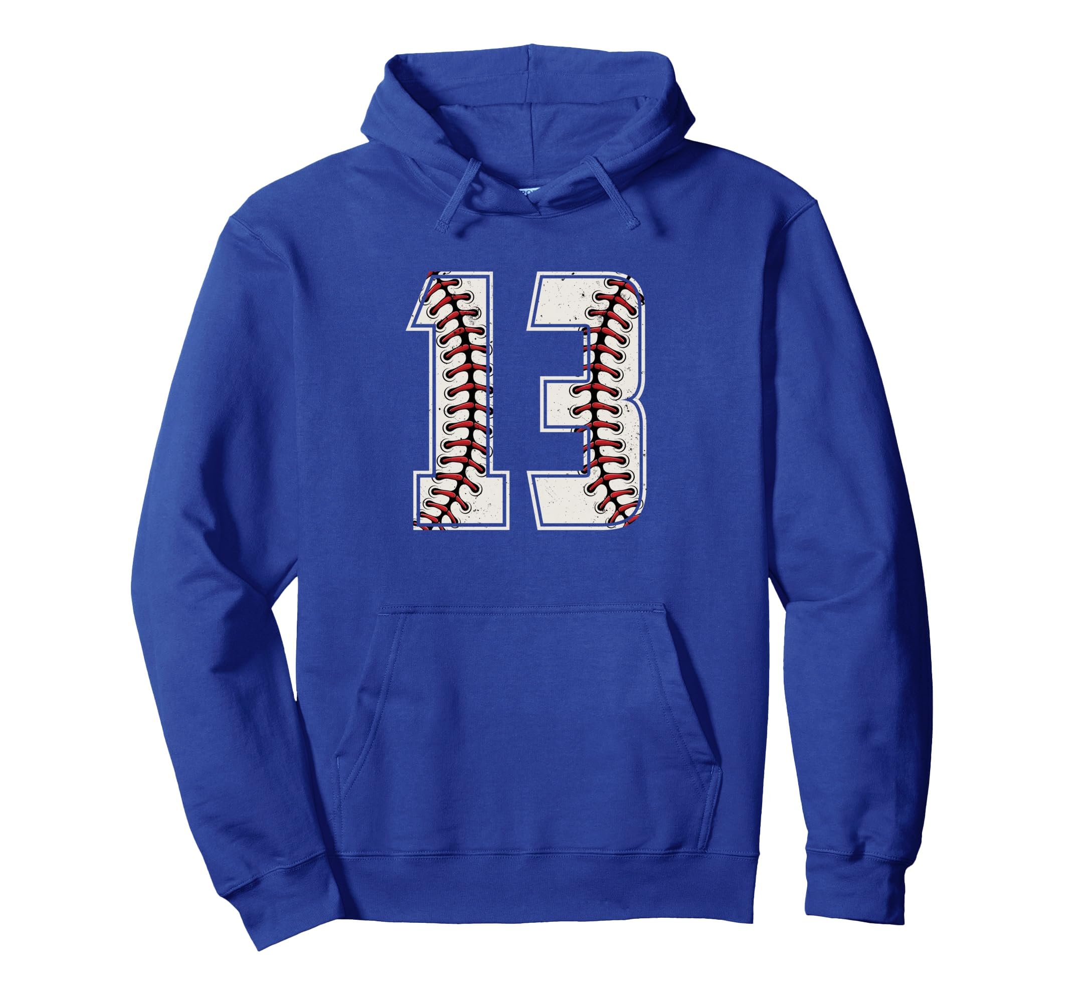 Baseball Player Number 13 Thirteen Hoodie - Graphic Print for Adults - T-Shirt, Sweatshirt, Hoodie