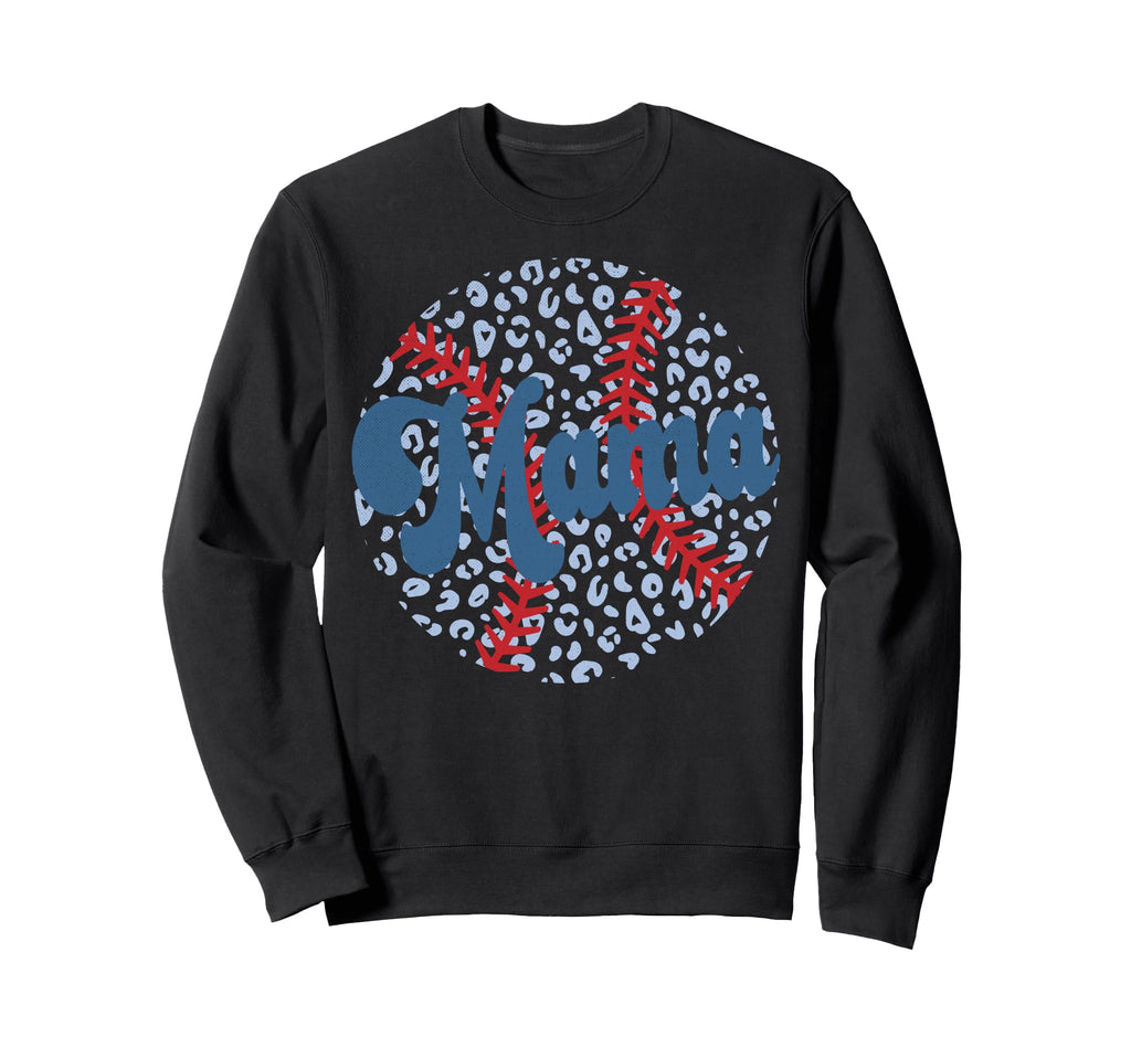 Baseball Mama Sweatshirt - Unique Graphic Men Women - T-Shirt, Sweatshirt, Hoodie