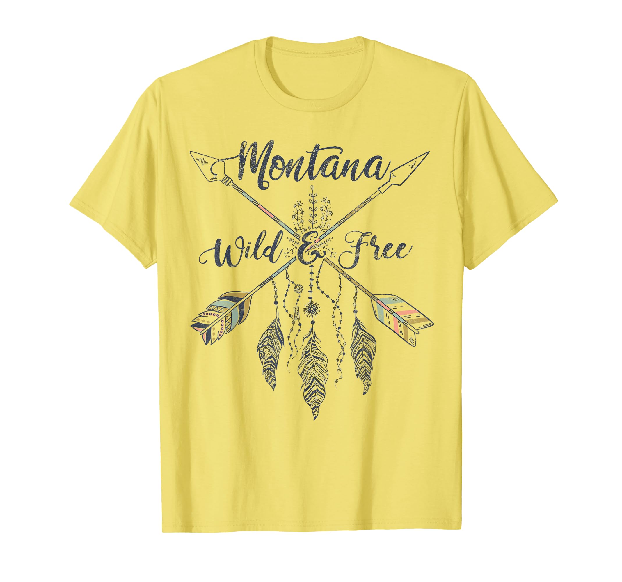 Montana Hippy Chic Wild And Free T-Shirt - Casual Everyday Wear for Adults - T-Shirt, Sweatshirt, Hoodie