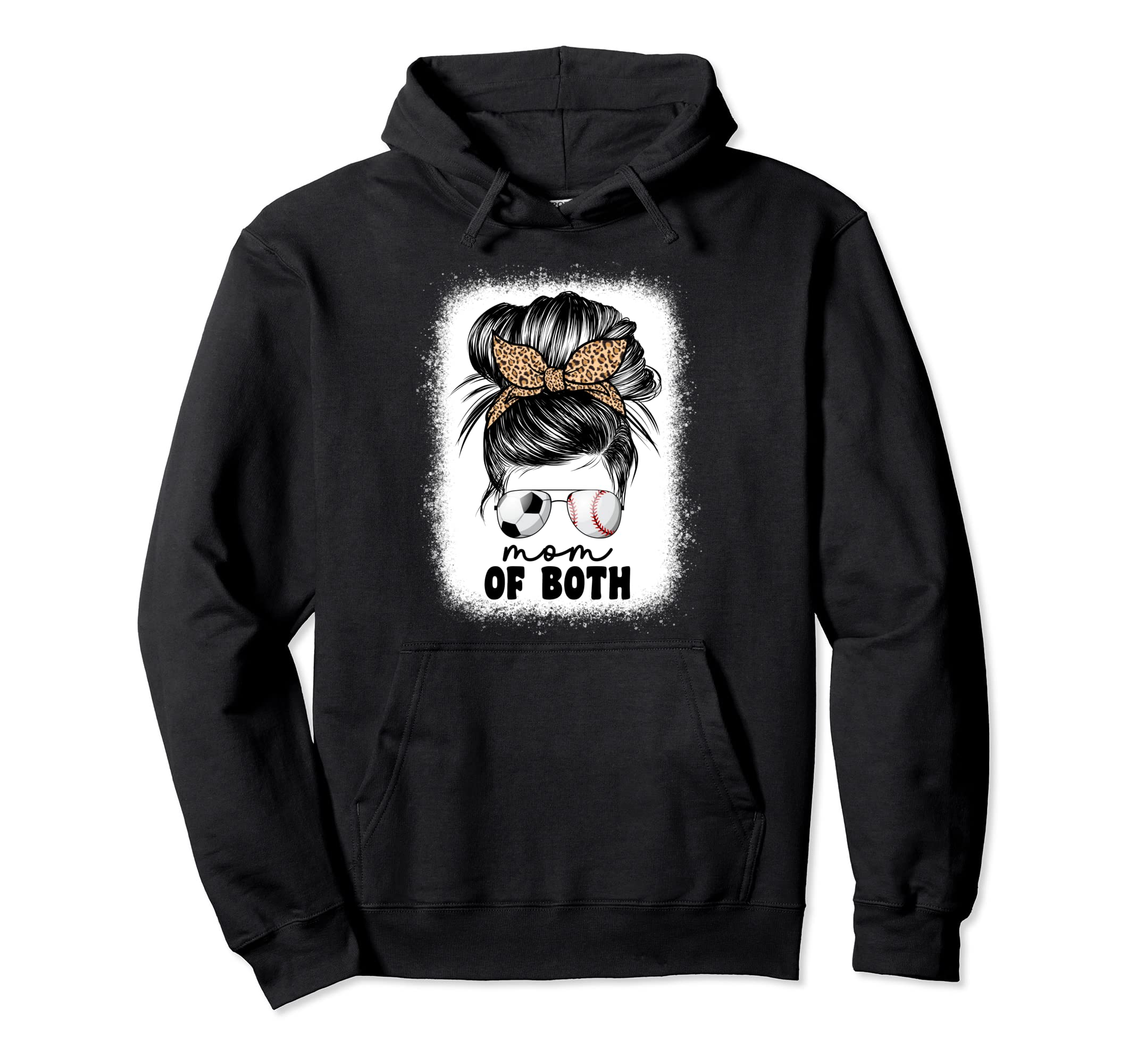 Mom Both Soccer And Baseball Mama Mom Hoodie - Casual Everyday Wear Unisex - T-Shirt, Sweatshirt, Hoodie
