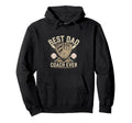 Funny Baseball Best Dad Coach Ever Player Hoodie - Custom Art Print Unisex - T-Shirt, Sweatshirt, Hoodie