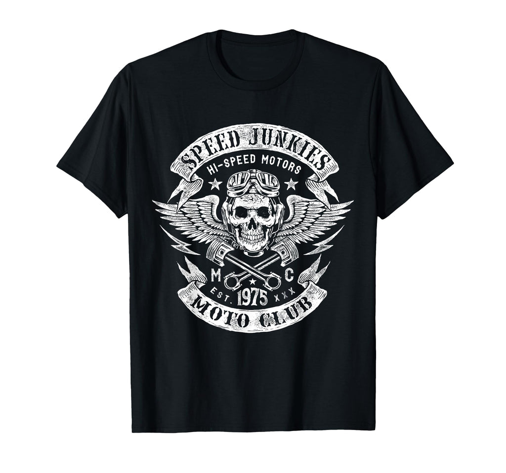 Speed Junkies Distressed Shirts T-Shirt - Trendy Graphic Unisex - T-Shirt, Sweatshirt, Hoodie