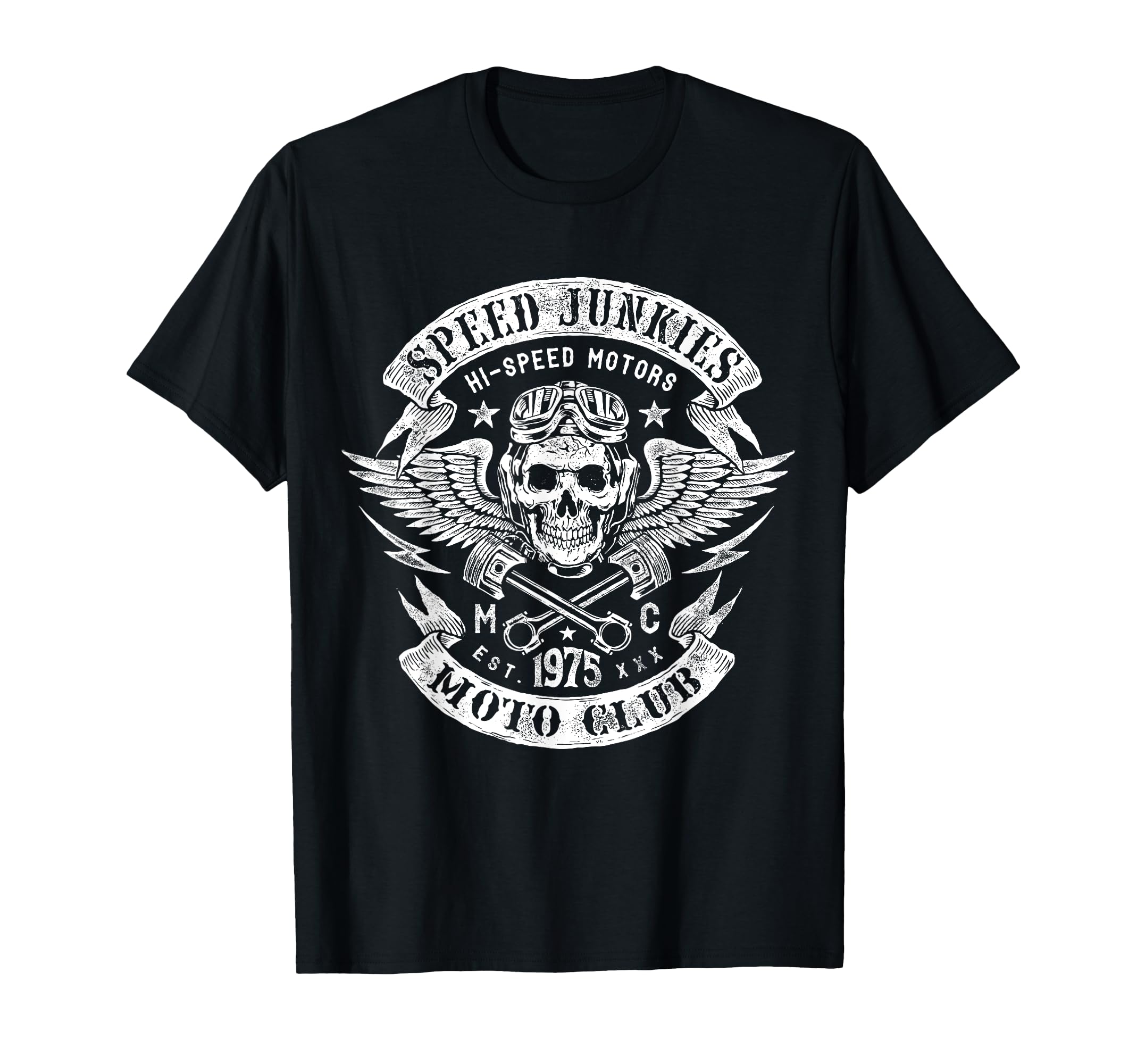 Speed Junkies Distressed Shirts T-Shirt - Trendy Graphic Unisex - T-Shirt, Sweatshirt, Hoodie