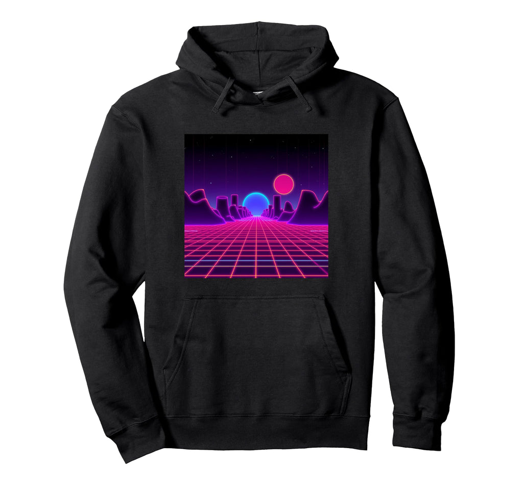 Aesthetic Vaporwave Synthwave 80S 90S Hoodie - Graphic Print for Adults - T-Shirt, Sweatshirt, Hoodie