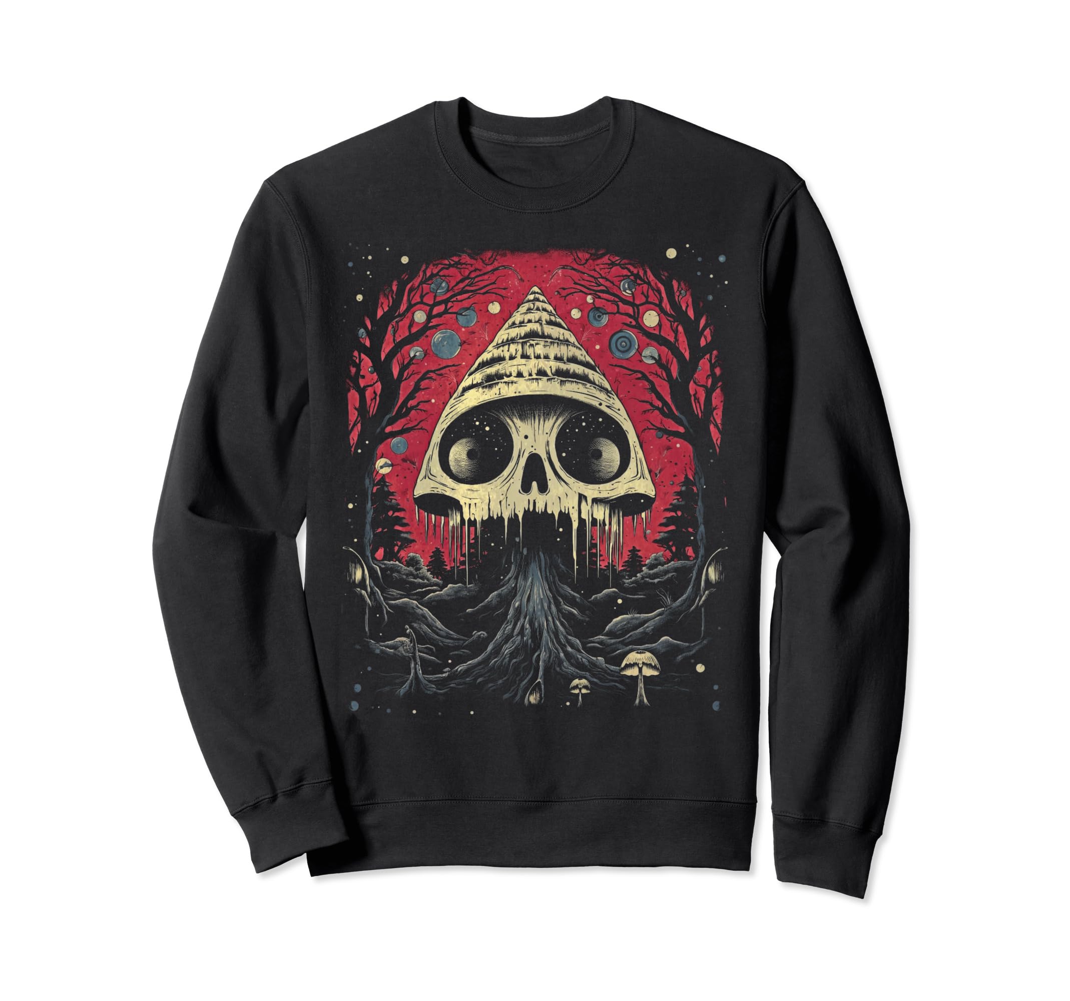 Grunge Mushroom Goth Fungi 75 Sweatshirt - Novelty Apparel for Adults - T-Shirt, Sweatshirt, Hoodie