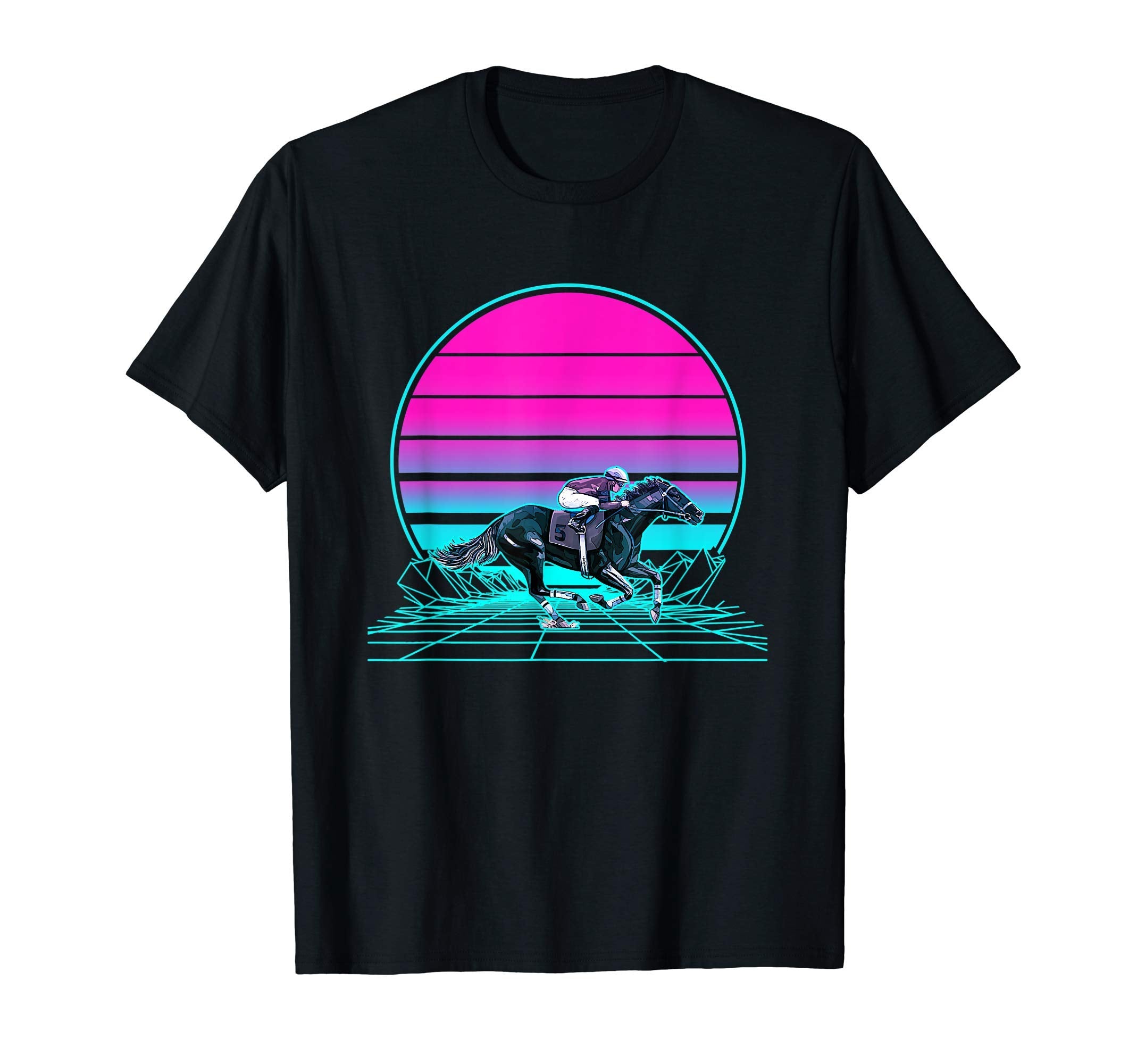 Sunset Horse Racing T-Shirt - Aesthetic Graphic Unisex - T-Shirt, Sweatshirt, Hoodie