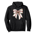 Baseball Mom Coquette Bow Game Day Hoodie - Graphic Print Unisex - T-Shirt, Sweatshirt, Hoodie