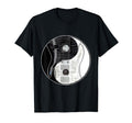 Electric Guitar Yin Yang Black T-Shirt - Aesthetic Graphic for Adults - T-Shirt, Sweatshirt, Hoodie