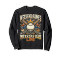 Baseball Dad Baseballer Daddy Sweatshirt - Aesthetic Graphic Unisex - T-Shirt, Sweatshirt, Hoodie