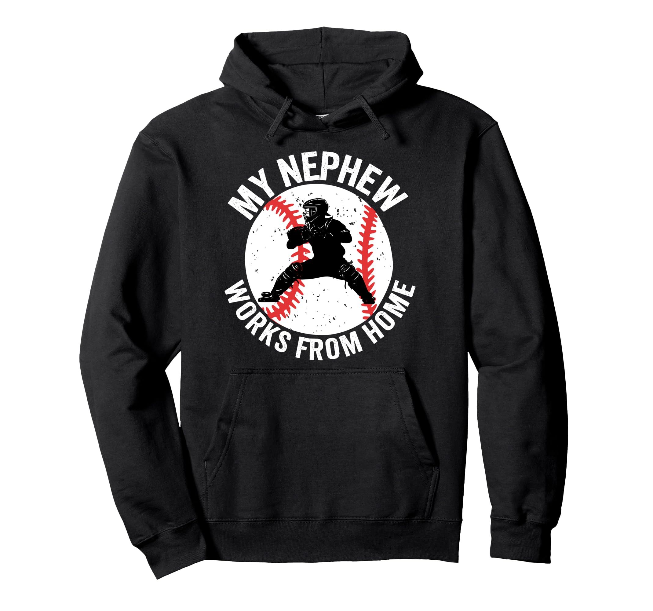 Baseball Catcher Uncle Funny Uncle Hoodie - Custom Art Print for Adults - T-Shirt, Sweatshirt, Hoodie