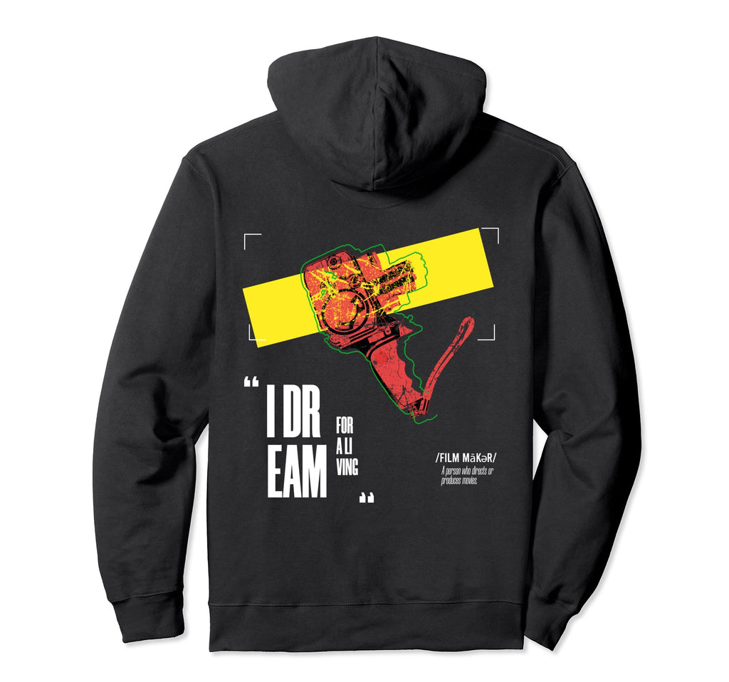 Filmmakers Filmmaking Film Camera Hoodie - Novelty Apparel for Adults - T-Shirt, Sweatshirt, Hoodie
