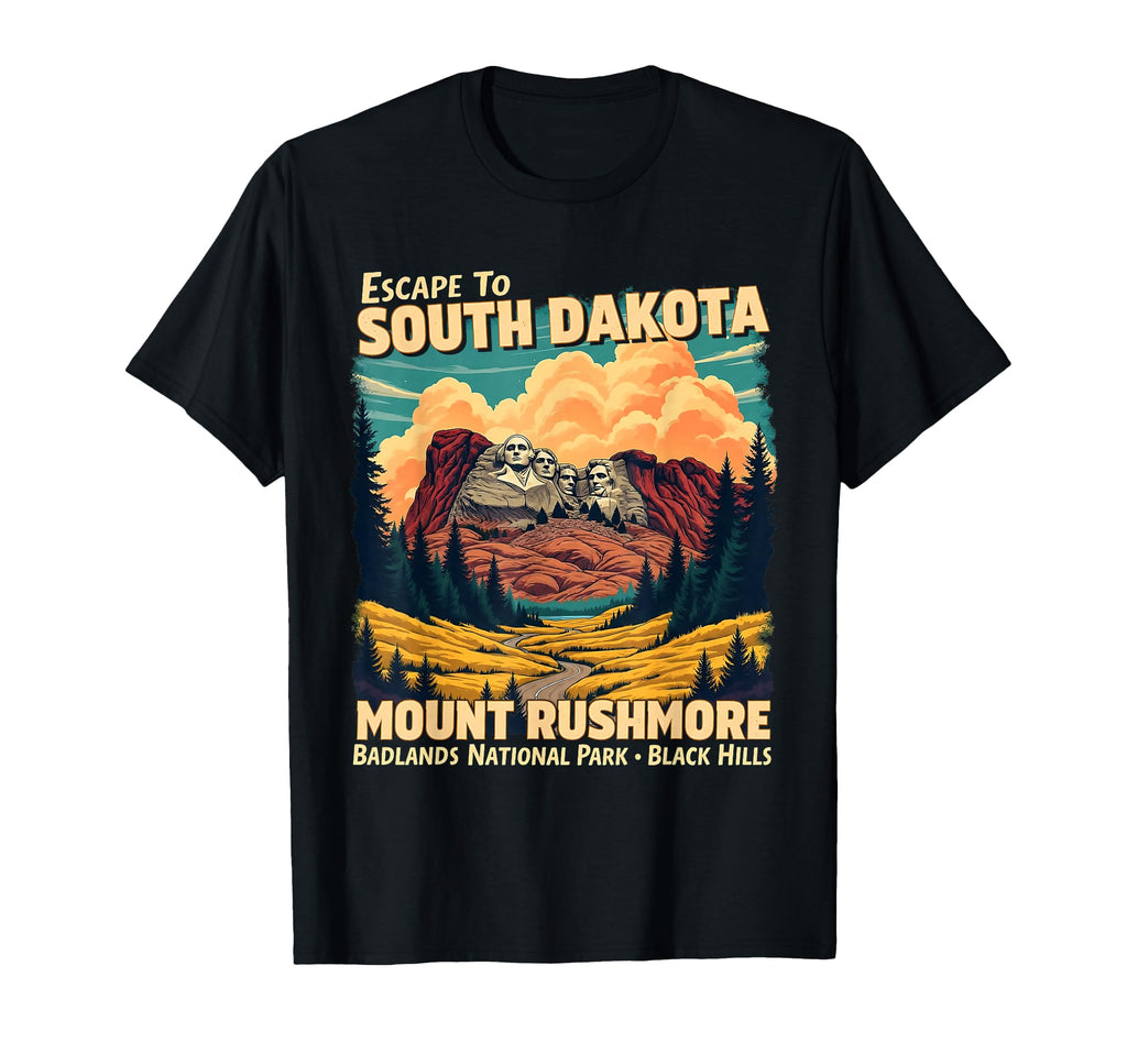 South Dakota Mount Rushmore National T-Shirt - Aesthetic Graphic Men Women - T-Shirt, Sweatshirt, Hoodie
