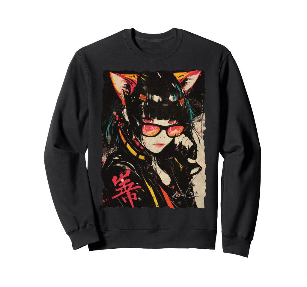 Japanese Streetwear Cyberpunk Y2K Sweatshirt - Unique Graphic Men Women - T-Shirt, Sweatshirt, Hoodie
