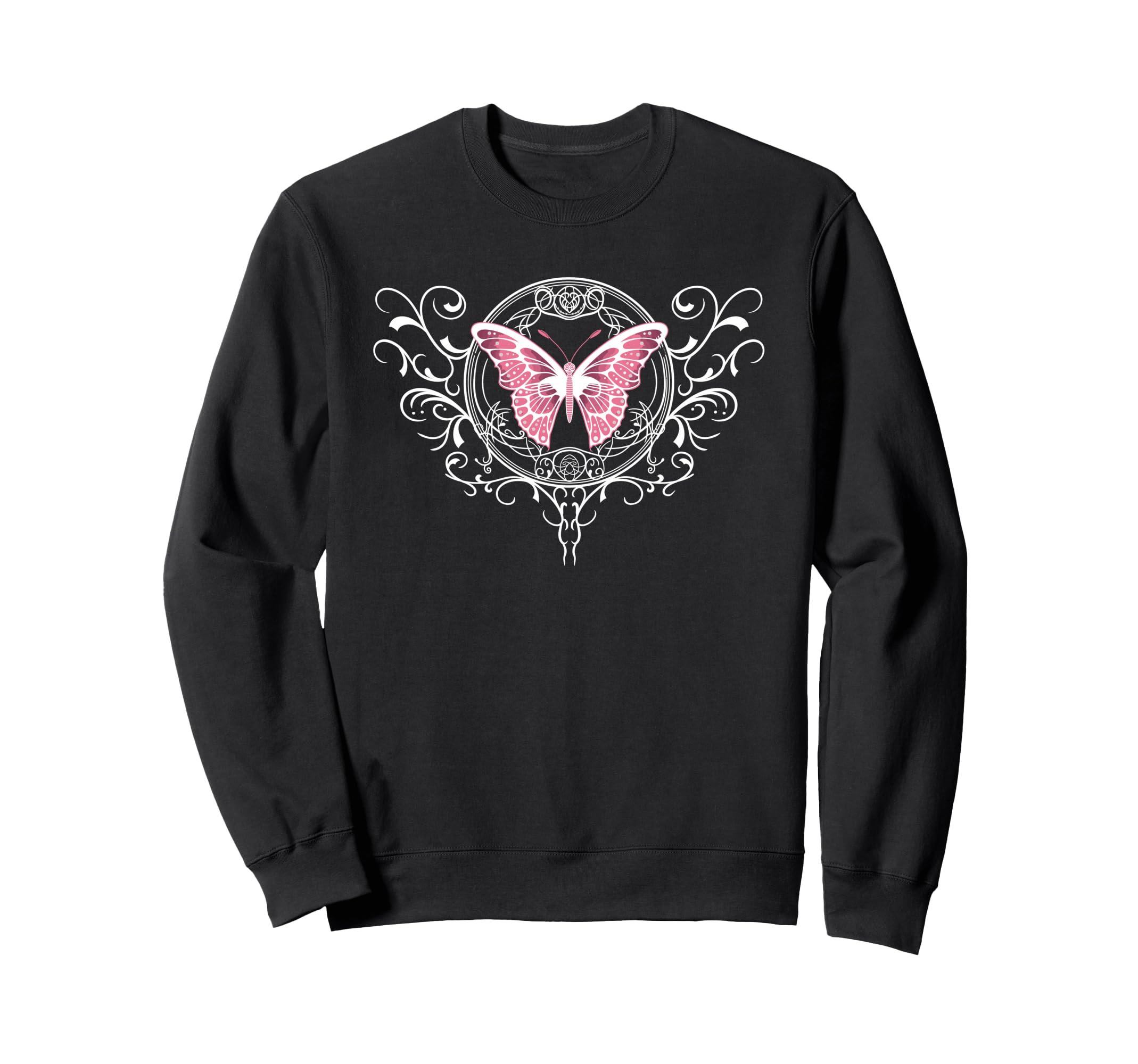 Fairycore Dark Grunge Tattoo Butterfly Sweatshirt - Novelty Apparel Unisex - T-Shirt, Sweatshirt, Hoodie