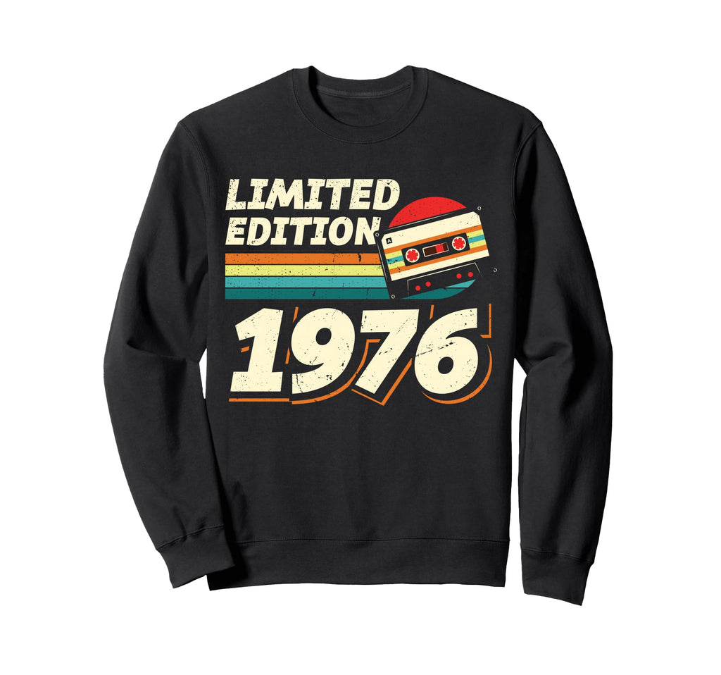 1976 Cassette Tape 50Th Birthday Sweatshirt - Minimalist Print Unisex - T-Shirt, Sweatshirt, Hoodie