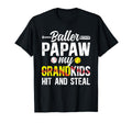 Baller Papaw Funny Baseball T-Shirt - Fun Novelty Design Men Women - T-Shirt, Sweatshirt, Hoodie