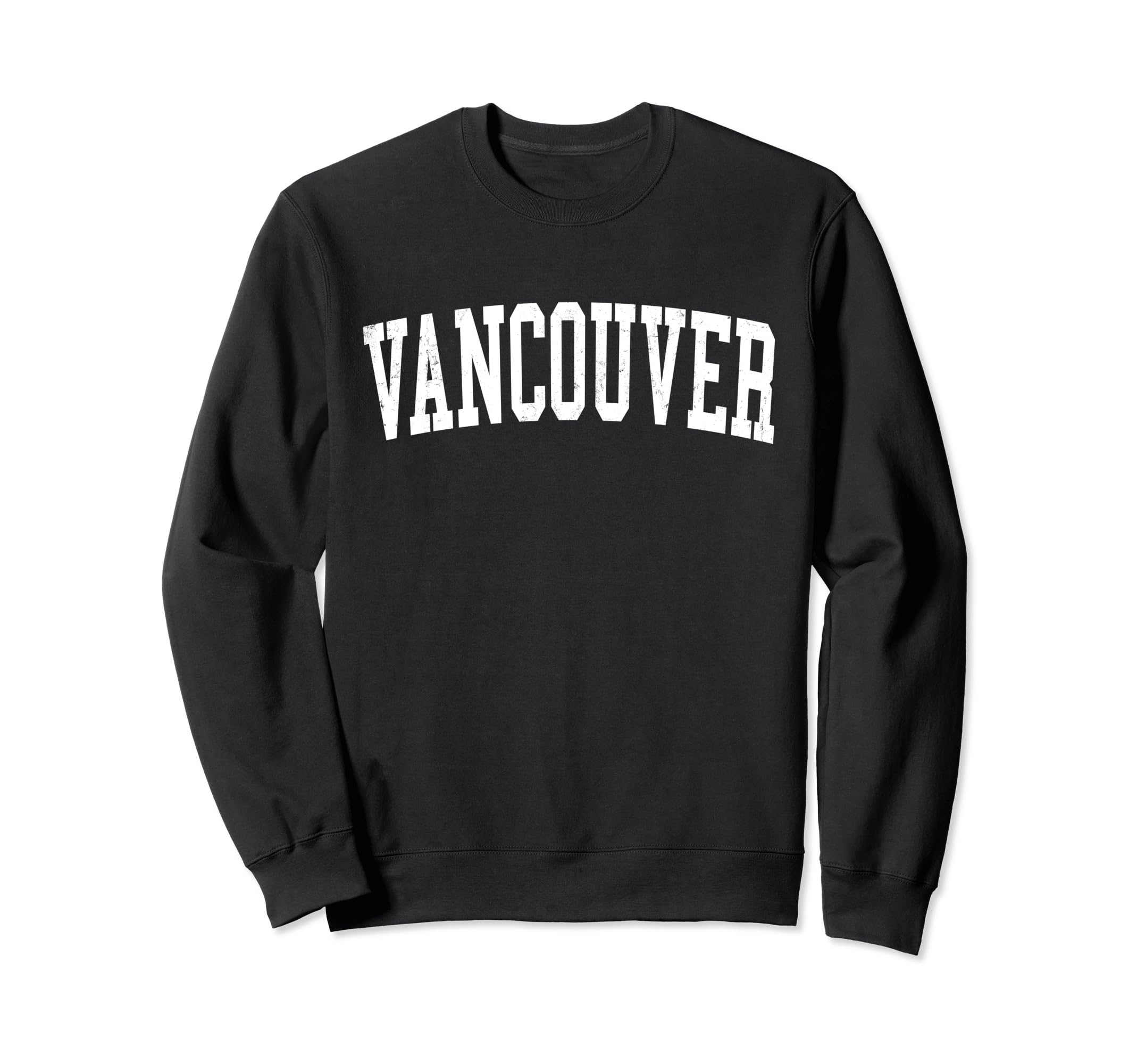 Vancouver Wa Distressed White Sweatshirt - Minimalist Print for Adults - T-Shirt, Sweatshirt, Hoodie