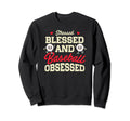 Baseball Mom Stressed Blessed Sweatshirt - Aesthetic Graphic for Adults - T-Shirt, Sweatshirt, Hoodie