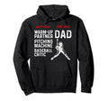 Mens Baseball Dad Part Time Warm Up Hoodie - Custom Art Print Unisex - T-Shirt, Sweatshirt, Hoodie