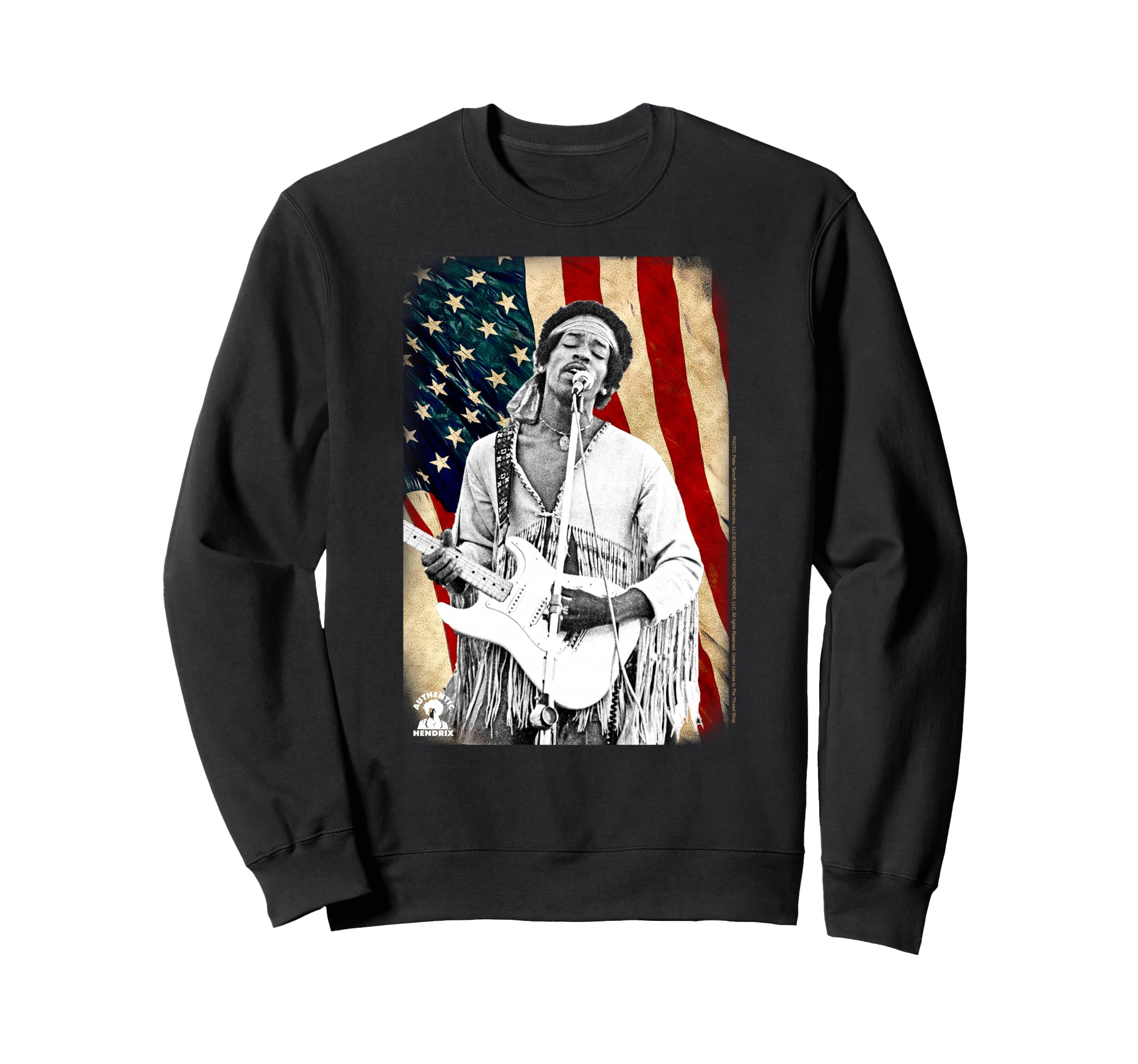 Jimi Hendrix Star Spangled Sweatshirt - Casual Everyday Wear Men Women - T-Shirt, Sweatshirt, Hoodie